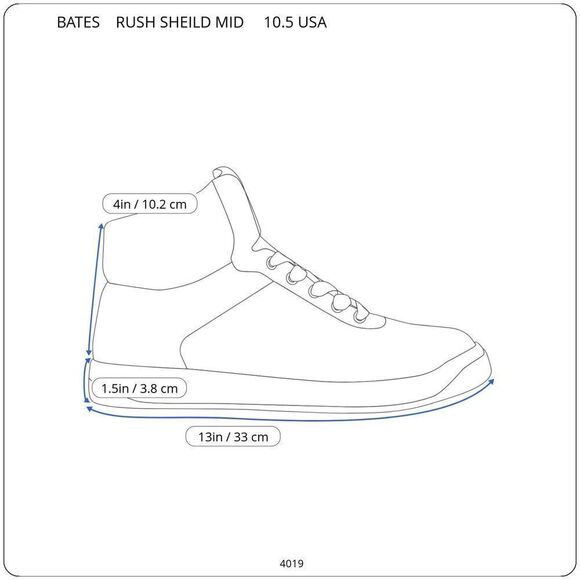 Bates Men's Rush Shield Mid DryGuard Coyote US Men's sz.10.5R New in Factory Box - Picture 7 of 9